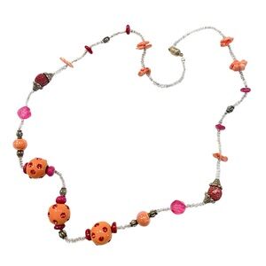 Colorful Chunky Beaded Necklace